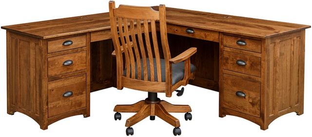 Country Classic Collection Customizable Mission Large L-Desk-2