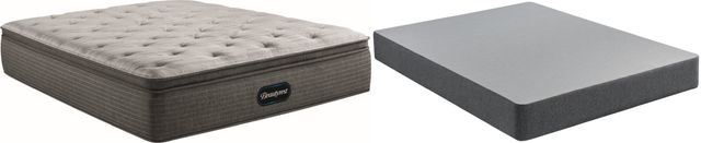 Beautyrest® Select™ Pocketed Coil Pillow Top Plush Twin XL Mattress and Standard Foundation-0