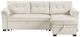 Homelegance® Elara 2-Piece Beige Reversible Sectional with Pull-out Bed-2