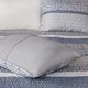 Olliix by Madison Park Rhapsody 6 Piece Navy King/California King Reversible Jacquard Coverlet Set-5