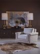 Artistica Home® Lauren Beige Swivel Chair-1
