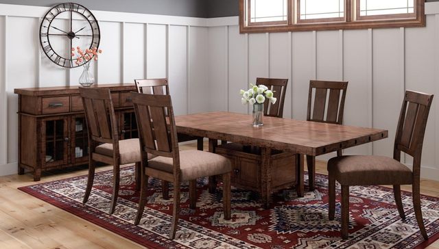 Jofran Inc. Mission Viejo 7-Piece Warm Brown Dining Set-1