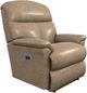 La-Z-Boy® Reed Beige Leather Power Rocking Recliner with Headrest-0
