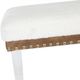 Jofran Inc. Brianna Snow Upholstered Bench-4