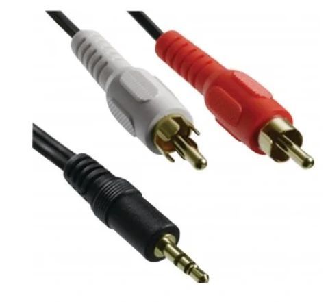 Axis 3 Ft. Y-Adapter with 3.5mm Stereo Plug to 2 RCA Plugs-0