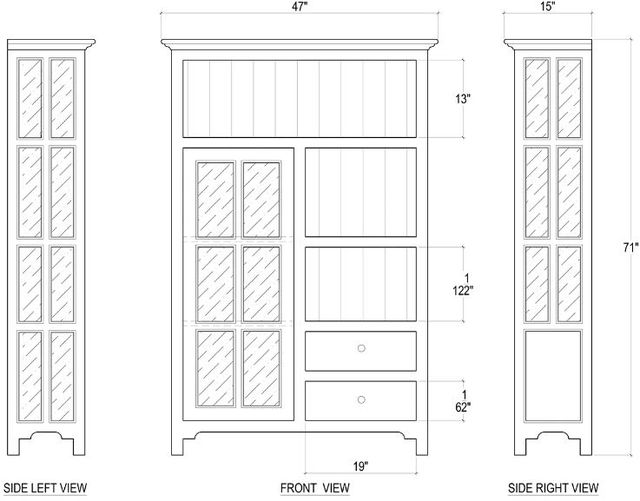 Bramble Customizable Aries Single Door Kitchen Cupboard-1