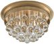 Currey & Company Worthing Antique Brass Flush Mount Lighting-0