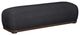 Meridian Furniture Calum Black/Walnut Chenille Chenille Fabric Bench-0