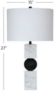 Bassett Mirror Ellendale Black/White Table Lamp-3