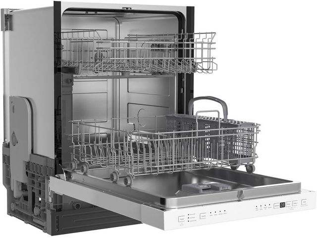 GE® 24" White Top Control Built-In Dishwasher-3