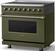 Viking® 5 Series 36" Martini Pro Style Induction Range with Brushed Brass Trim-2