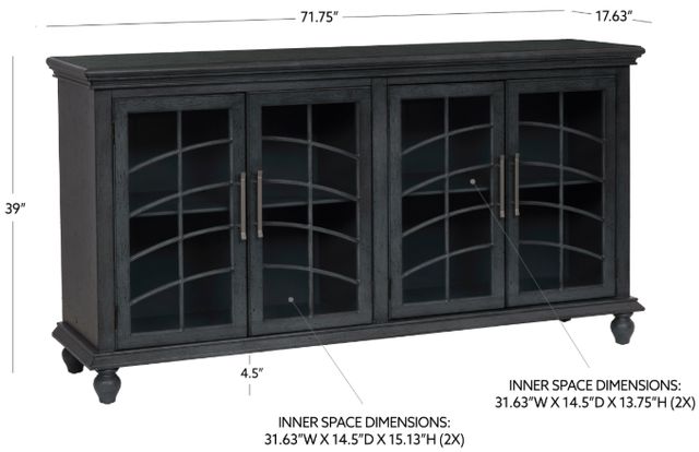 Coast2Coast Home™ Klace Blue Gray Credenza-2