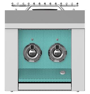 Aspire By Hestan® AEB Series 12" Turquoise Liquid Propane Double Side Burner-0