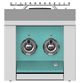 Aspire By Hestan® AEB Series 12" Turquoise Liquid Propane Double Side Burner-0