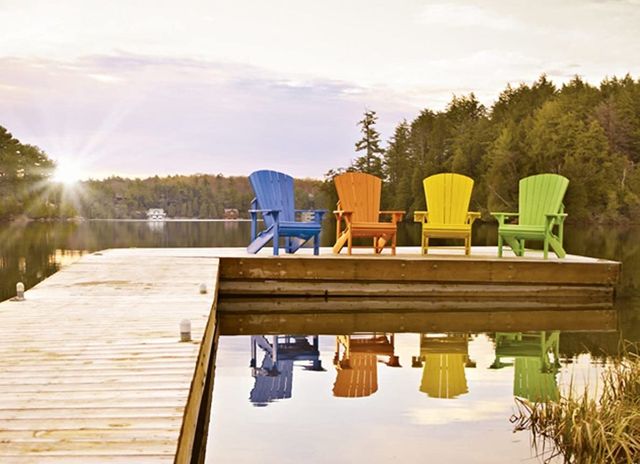 C.R. Plastic Generation Line Kiwi Classic Adirondack Outdoor Chair-3