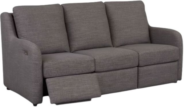 Bassett® Furniture BenchMade Wrenn Gray Power Reclining Sofa-1