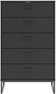 Signature Design by Ashley® Socalle Black 5-Drawer Chest-2