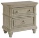 Elements International Whit-Ash Light Gray Nightstand-0