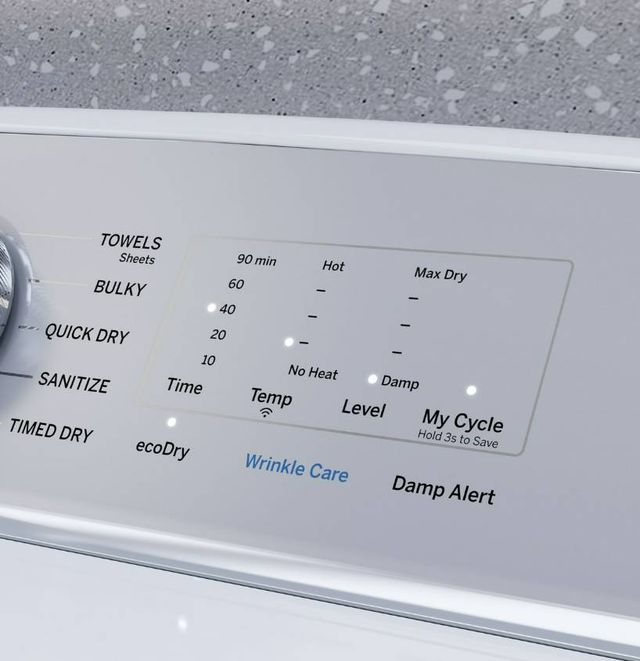 GE Profile™ 7.4 Cu. Ft. Diamond Gray Front Load Natural Gas Dryer -3