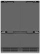 ZLINE Autograph Edition 60" 32.2 Cu. Ft. Panel Ready Built-In French Door Refrigerator with Graphite Gray Interior and Champagne Bronze Accents-2