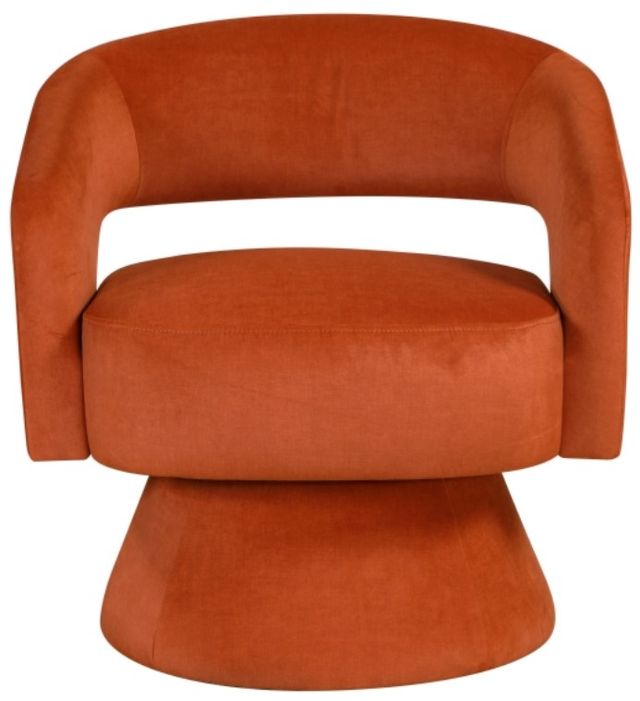 Homelegance® Lavon Orange Swivel Chair-1
