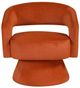 Homelegance® Lavon Orange Swivel Chair-1