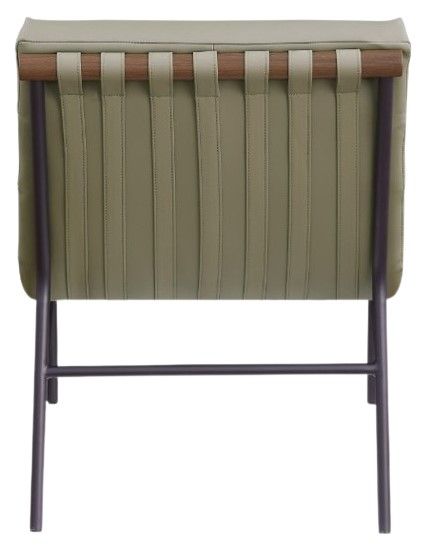 Meridian Furniture Burke Olive/Black Vegan Leather Accent Chair-3