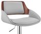 Armen Living Colby Gray/Chrome Adjustable Bar Stool-3