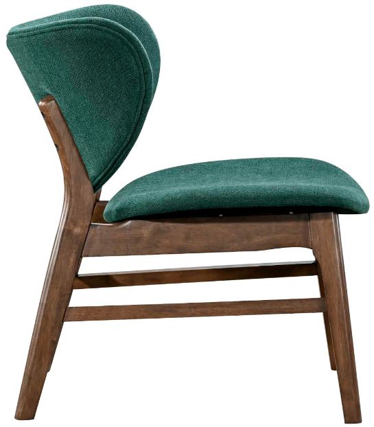 New Classic® Home Furnishings Alder Green/Walnut Upholstered Lounge Chair-3
