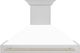 ZLINE Autograph Edition 48" Stainless Steel Wall Mounted Range Hood with White Matte Shell and Polished Gold Handle-0