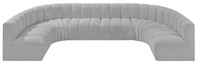 Meridian Furniture Arc 8-Piece Gray Sectional-1