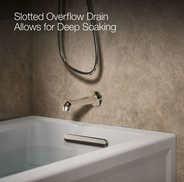 KOHLER® Archer® Ice Gray 60" x 30" Alcove Bath with Bask® Heated Surface - Right Drain-4