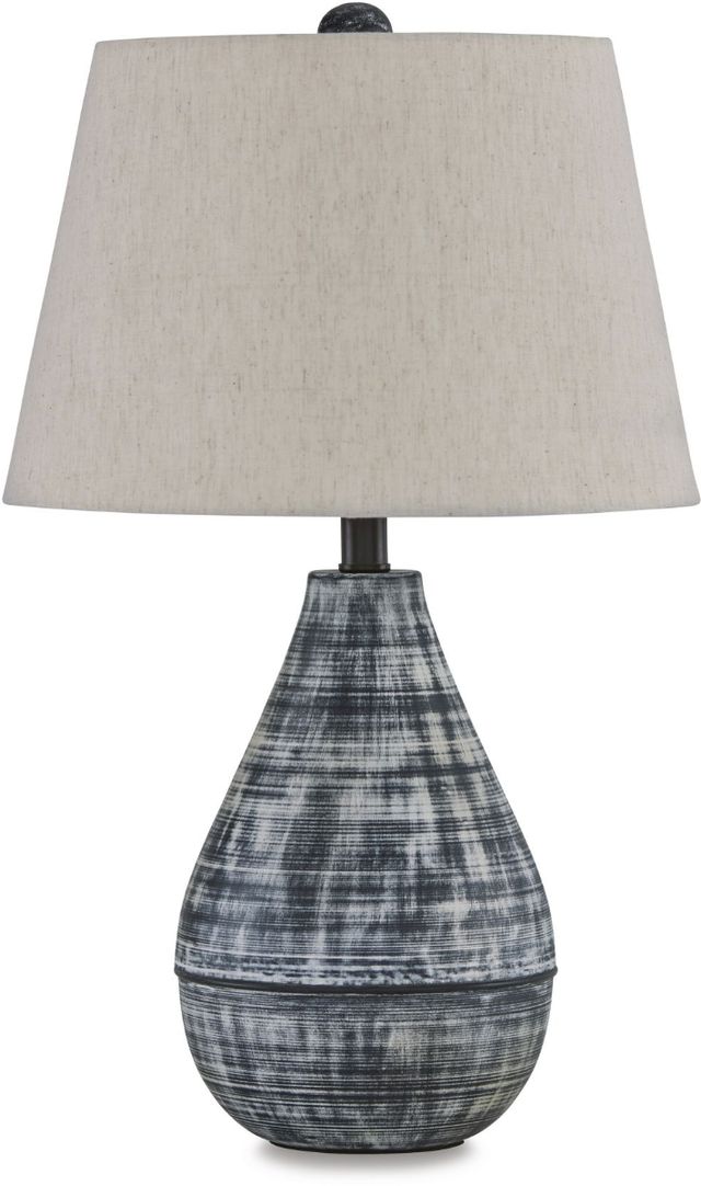 Signature Design by Ashley® Erivell 2-Piece Taupe/Black Table Lamp Set-1