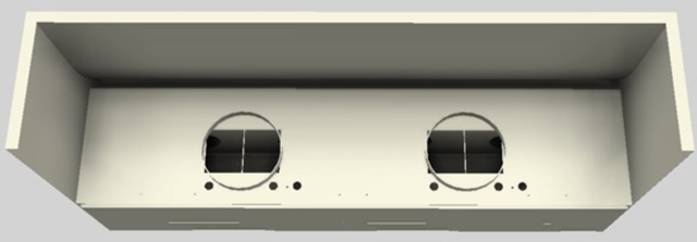 Vent-A-Hood® 54" Biscuit Wall Mounted Range Hood-2