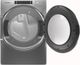 Whirlpool® 7.4 Cu. Ft. Chrome Shadow Front Load Gas Dryer-1