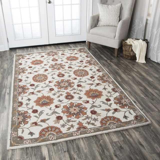 Rizzy Home Ashlyn Orange 5' x 8' Rug-4