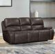 New Classic® Home Brookings Charcoal Manual Dual Reclining Sofa-1