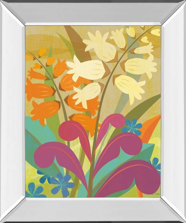 Classy Art Lily of the Valley by Cary Phillips Mirror Framed Wall Art-0