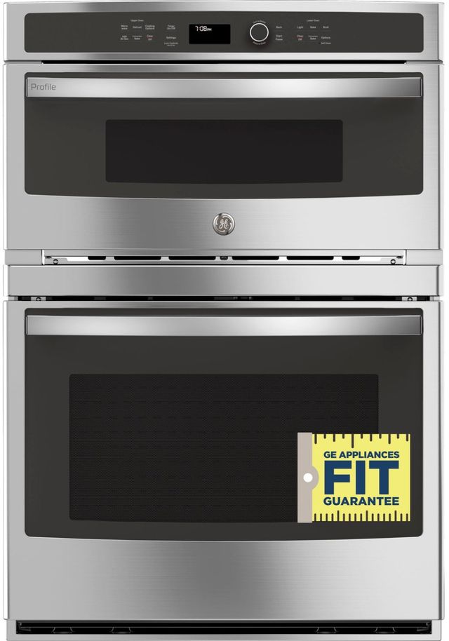 GE Profile™ 30" Stainless Steel Oven/Microwave Combo Electric Wall Oven-4