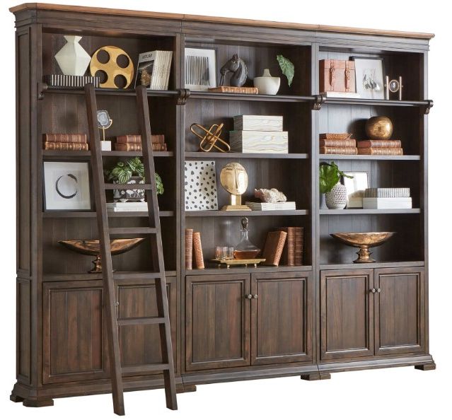 Martin Furniture Sonoma Dark Roast 94" Library Wall-0