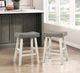 Homelegance® Caspian Coffee/White Counter Stool-1