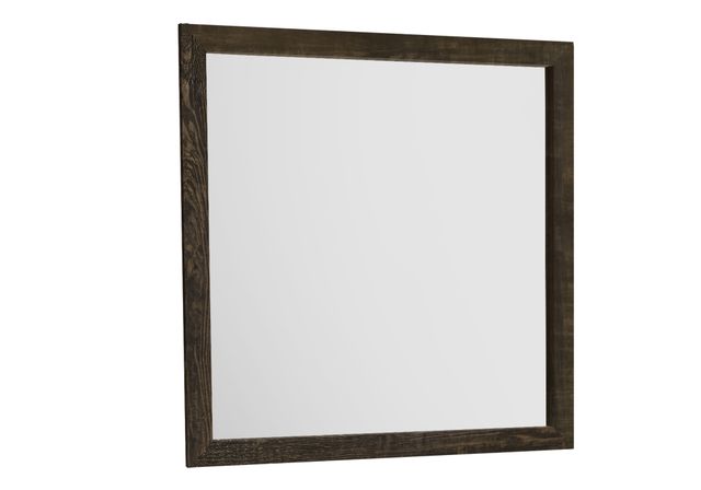 Monarch Specialties Inc. Rustic Oak Wall Mirror-0