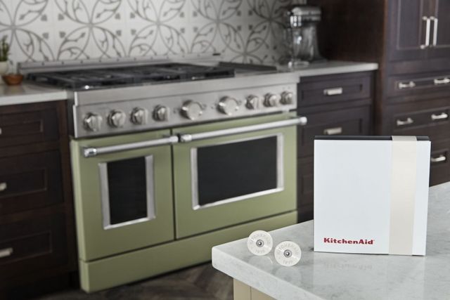KitchenAid® Mascarpone Commercial-Style Range Handle Medallion Kit-2