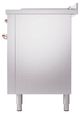 Ilve® Nostalgie II Noblesse 60'' Stainless Steel Pro Style Dual Fuel Range with Copper Trim-3