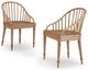 Magnolia Home by Joanna Gaines Carlotta 2-Piece Brown Dining Chairs Set-0