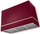 AGA Loge 48" Cranberry Wall Mounted Range Hood  with Brushed Brass Trim-0