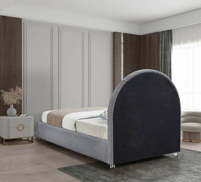 Meridian Furniture Milo Grey Twin Bed-2