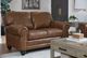 Best® Home Furnishings Customizable Field & Stream Home Noble Leather Loveseat with Dark Walnut Legs-2