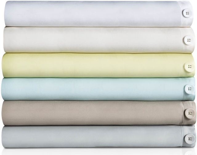 Malouf® Woven™Rayon From Bamboo Ivory Queen Duvet Set-1