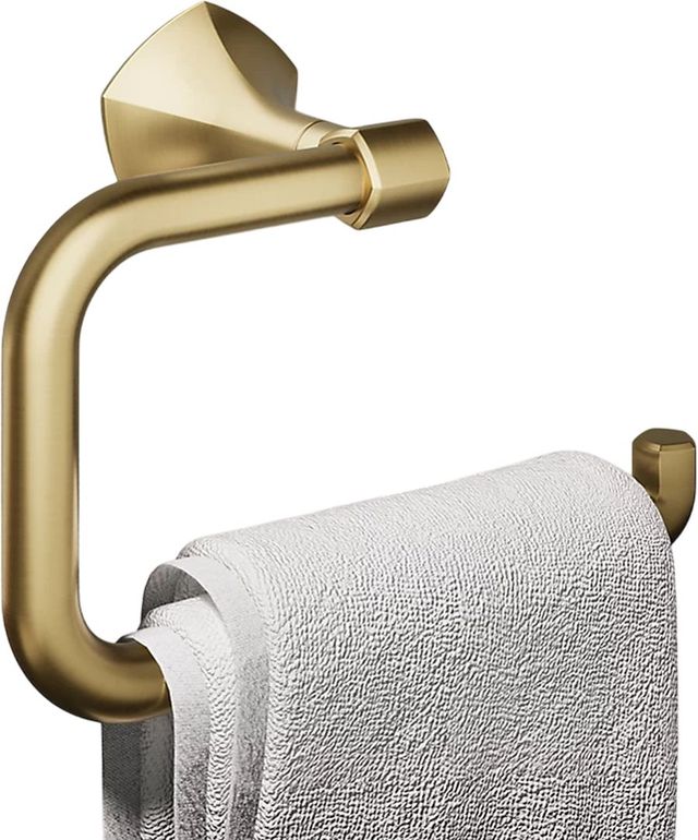 KOHLER® Occasion® Vibrant Brushed Moderne Brass Towel Ring-1